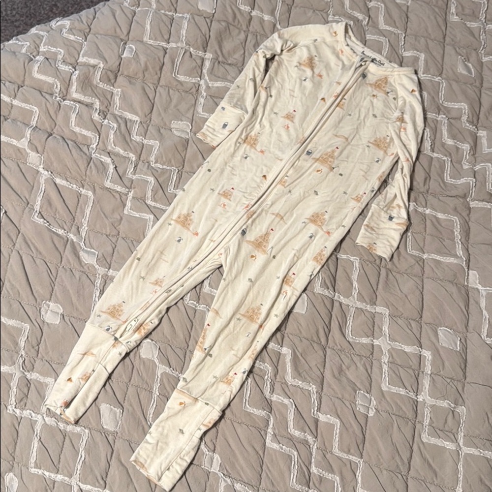 Brave Little Ones Sandcastles Zip Romper